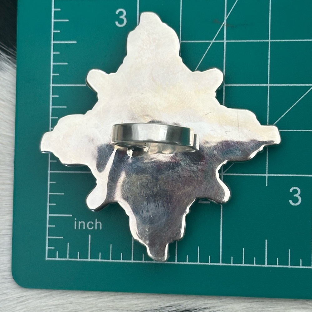 Spiny Oyster Turquoise Cluster Mega Statement Ste… - image 4